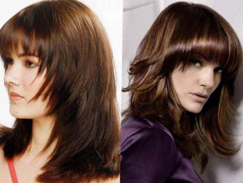 Модная стрижка на густые волосы. Стрижки на густые волосы средней длины