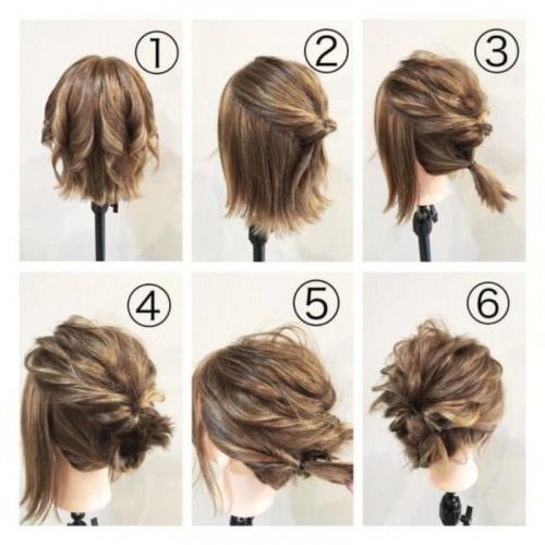 Свадебные прически на средние волосы. Схемы свадебных причесок на волосы средней длины