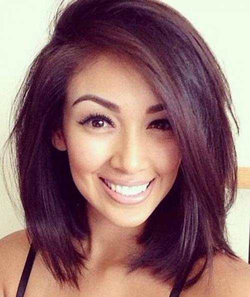 Модная стрижка на густые волосы. Стрижки на густые волосы средней длины