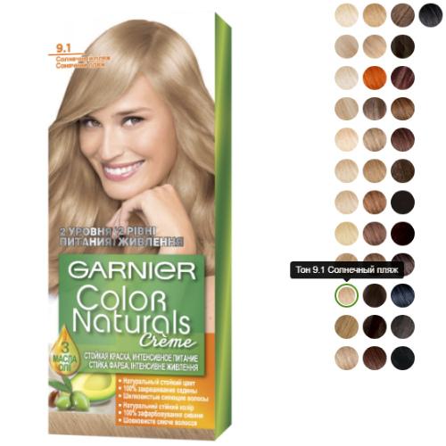 Краска для волос гарньер дикая вишня. Палитра краски Garnier Color Naturals creme