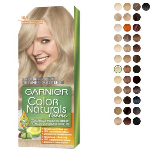 Краска для волос гарньер дикая вишня. Палитра краски Garnier Color Naturals creme
