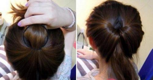 Какие прически можно сделать на средние волосы, используя только одну спицы. Петля для волос — делаем укладку за 5 минут