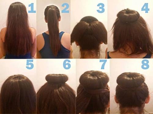 11 стильных и простых причёсок на средние волосы. Праздничные пучки