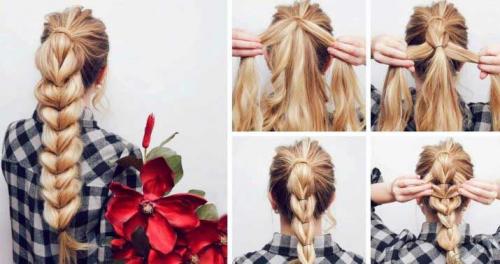 Прически с резинками для волос. Взрослые прически с силиконовыми резинками для волос разной длины