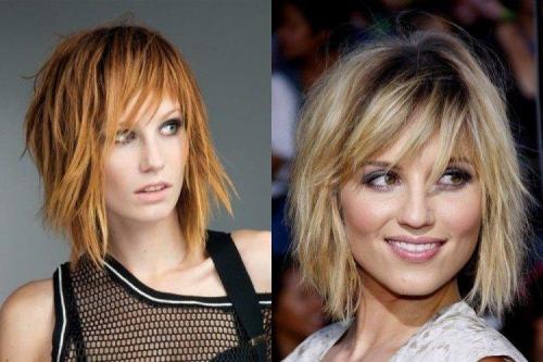 Градуированное каре с челкой. Градуированное каре на средние волосы: 12 идей стрижки (фото)