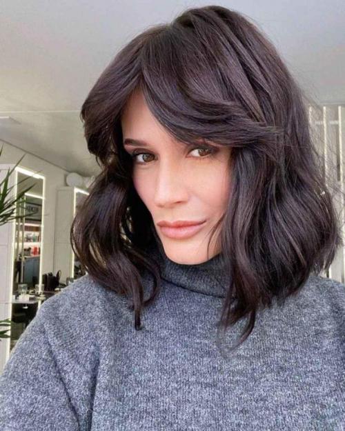 Стрижка каре с челкой шторкой. Челка шторка женская на (короткие, длинные, средние) волосы