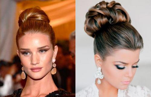 Стильные и удобные пучки из косы: как сделать высокий пучок 17