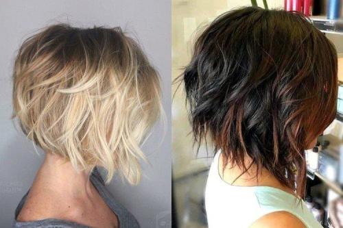 Каре градуированное на средние волосы с челкой. Градуированное каре на средние волосы: 12 идей стрижки (фото)