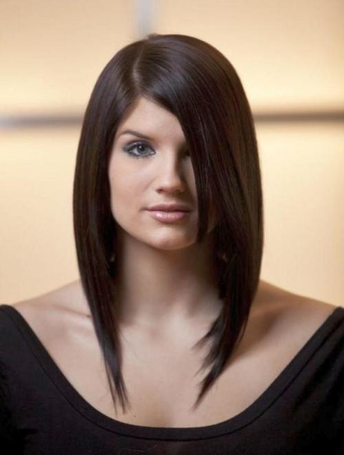 Градуированное каре на средние волосы. Варианты каре на средние волосы 01