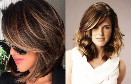 Градуированное каре на средние волосы. Варианты каре на средние волосы 13