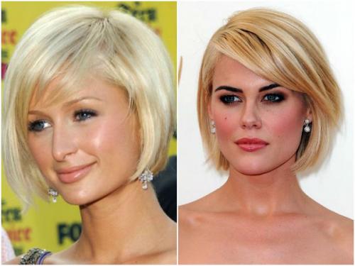 50 идей стрижки каре с косой челкой. Каре с косой челкой