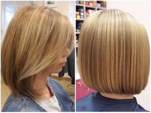 Двойное каре на средние. Кому подходит стрижка двойное каре? 13