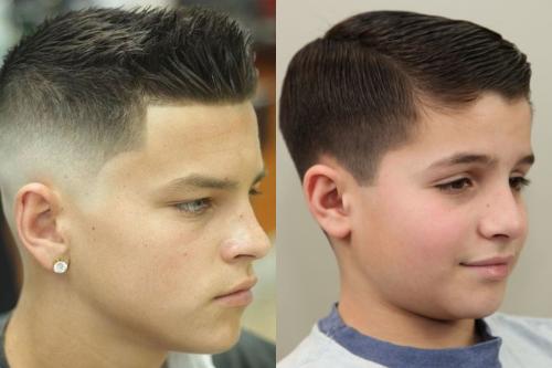 Прически 12 лет мальчика. Модная прическа бокс и полубокс для мальчиков 12-13 лет 2022