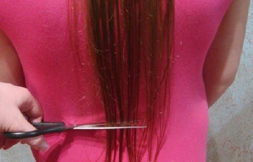 Как подстричь секущиеся кончики в домашних условиях. Как самостоятельно подстричь кончики волос 04