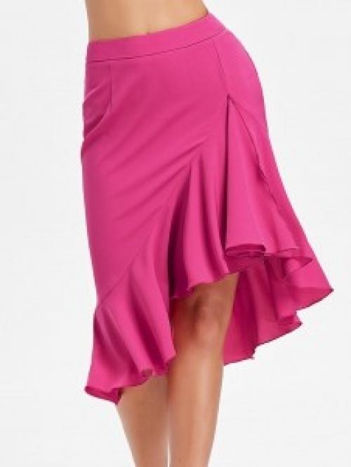 Длинные юбки с воланами. Какие вещи подобрать к юбке с воланами внизу 28