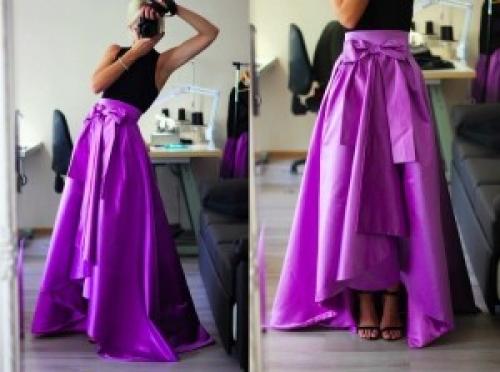 Длинные юбки с воланами. Какие вещи подобрать к юбке с воланами внизу 29