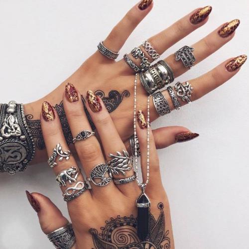 Ногти египетский дизайн. Восточный маникюр – дело тонкое! 60 фото с идеями дизайна ногтей