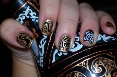 Ногти египетский дизайн. Восточный маникюр – дело тонкое! 60 фото с идеями дизайна ногтей