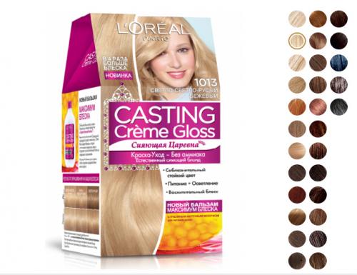 Краска для волос l#39,oreal Paris Casting Creme Gloss. Палитра краски L’Oreal Paris Casting Creme Gloss