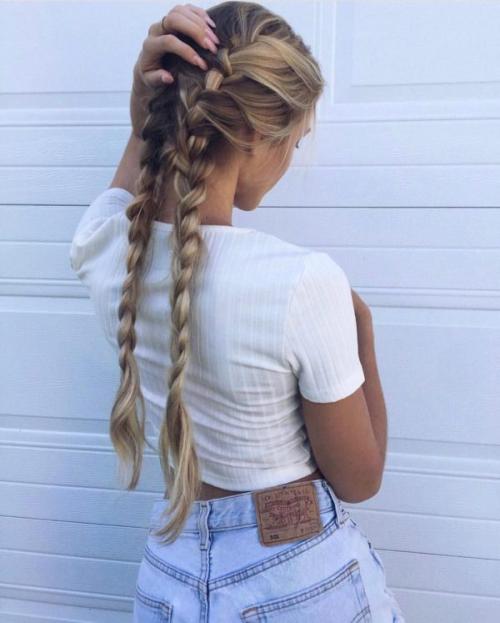 Как сделать прическу с двумя косами по бокам: пошаговая инструкция 24 Как сделать прическу с двумя косами по бокам: пошаговая инструкция 24