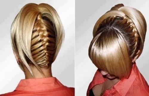 Стильная косичка по кругу: красивая причёска для девочек 22