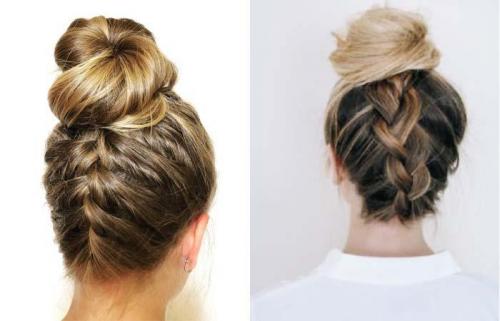 Стильная косичка по кругу: красивая причёска для девочек 23