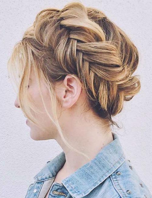 Стильная косичка по кругу: красивая причёска для девочек 11