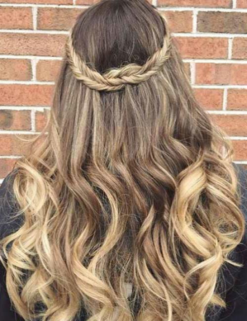 Стильная косичка по кругу: красивая причёска для девочек 14