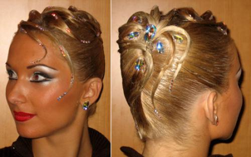 Какие аксессуары лучше использовать для причесок в бальных танцах. Как выбрать прическу