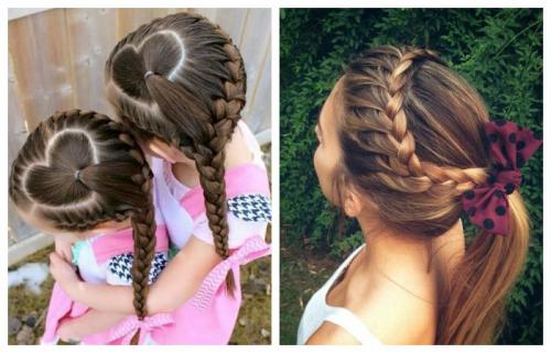 Красивые прически в школу для девочек 2022-2023. Прически для девочек в школу за 5 минут 03