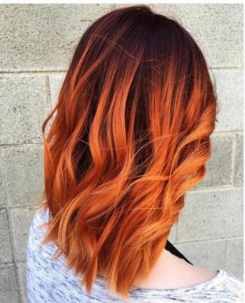 Популярные техники покраски волос в рыжий цвет. Виды окрашивания 14 Популярные техники покраски волос в рыжий цвет. Виды окрашивания 14