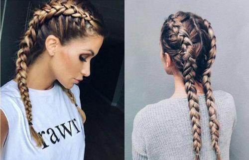Как заплести две косички по бокам девочке 19