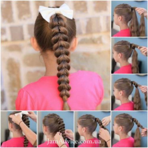 Прически в школу за 5 минут. Прическа в школу за 5 минут на средние и длинные волос