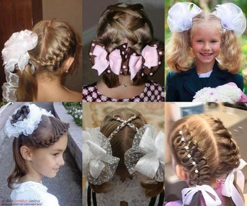 Прически на средние волосы на 1 сентября своими руками. Красивые причёски на 1 сентября на средние волосы: фото от 1 до 11 класса