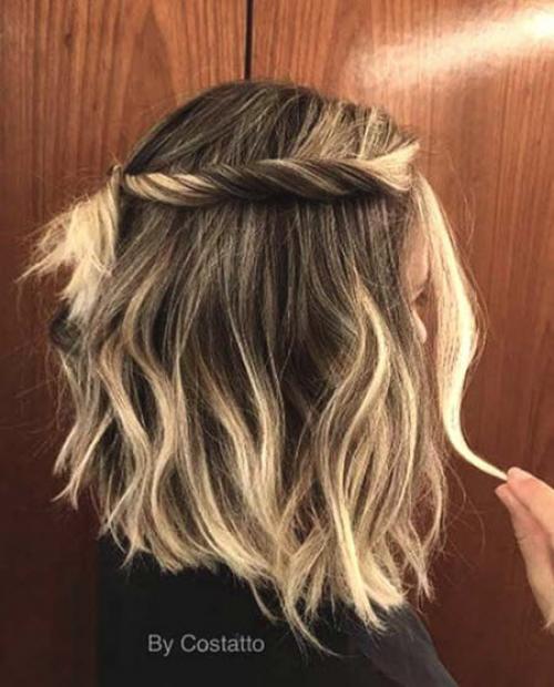 Прически в школу на короткие волосы за 5 минут. Прически для подростков в школу на короткие волосы самой себе с пошаговыми фото