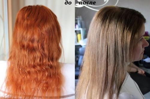 Какой краской закрасить рыжие волосы. В блондинку 09