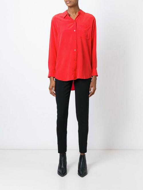 Как стильно сочетать красную женскую рубашку с другими предметами гардероба 06 Как стильно сочетать красную женскую рубашку с другими предметами гардероба 06