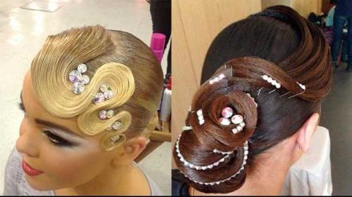 Прически для бальных танцев 2021. Правила выполнения причесок у девушек