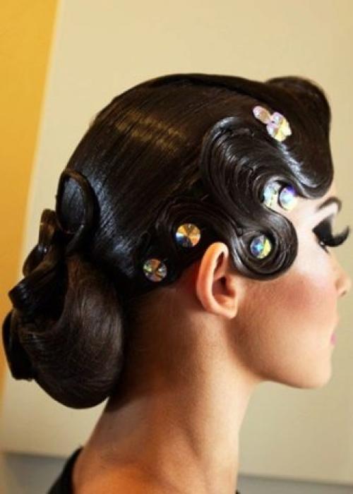 Прически для девочек на бальные танцы. Прически для тех, кто занимается бальными танцами 05