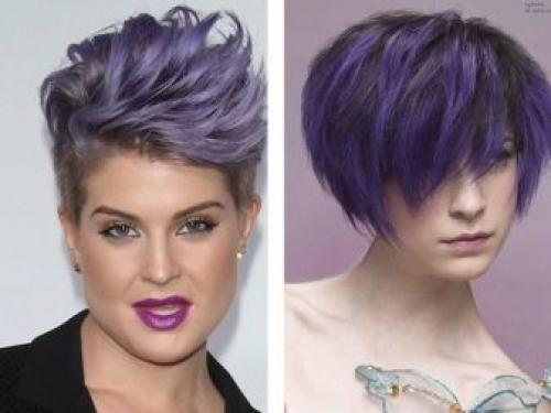 Розовые кончики волос на русых волосах. Омбре розовым цветом 19