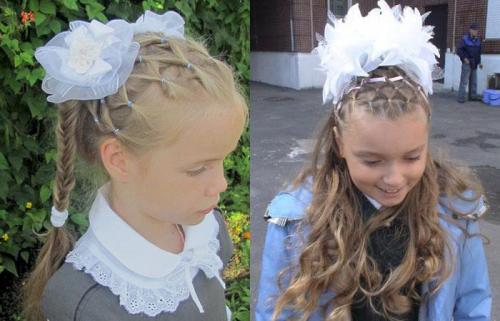 100 лучших причесок для девочек на 1 сентября. Самые красивые прически на средние волосы 17