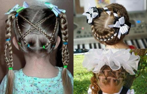 Красивый хвост на 1 сентября. Как сделать хвостики на 1 сентября. Самый простой и красивый бант для самой красивой дочки