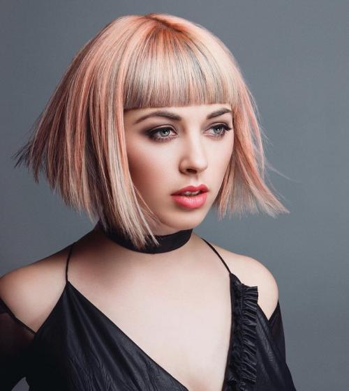 Коричнево-розовый цвет волос. Розовый цвет волос: фото лучших оттенков