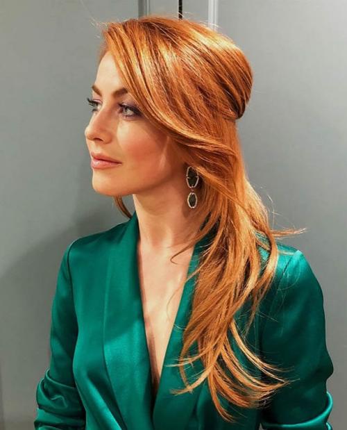 Рыжий цвет палитра. Кому идет рыжий цвет волос