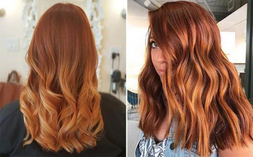 Рыжий цвет палитра. Кому идет рыжий цвет волос