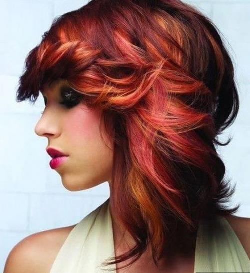 Мелирование на рыжие волосы. Окрашивание рыжих волос