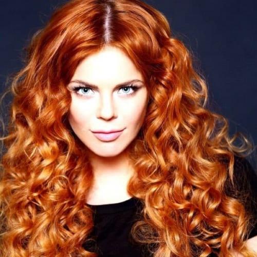 Колорирование рыжий с белым. Рыжее колорирование: оттенки, цвета и тона волос