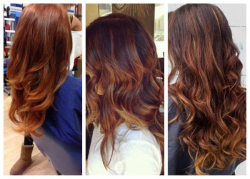 Рыжие пряди на темных волосах. Плюсы и минусы рыжего мелирования