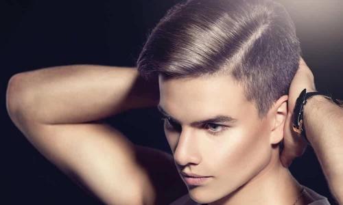 Мужская стрижка с выбриванием пробора. Кому подходят