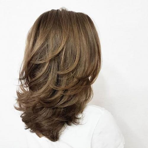 Каскад на тяжелые волосы. (+165 фото) Стрижка двойной каскад на темные волосы средней длины